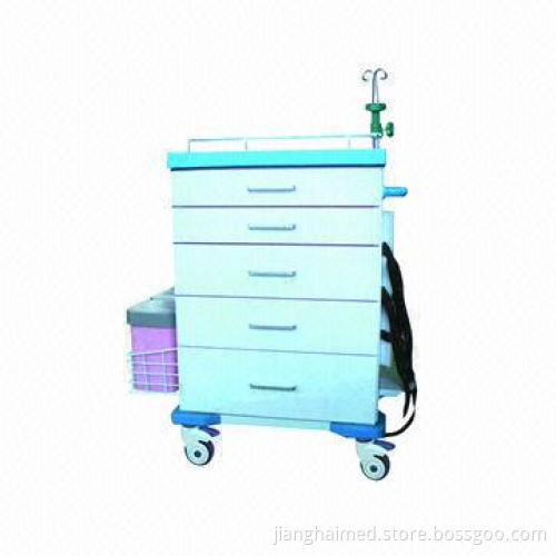 First aid trolley, CE/ISO 9001/13485 certified, artificial marble table